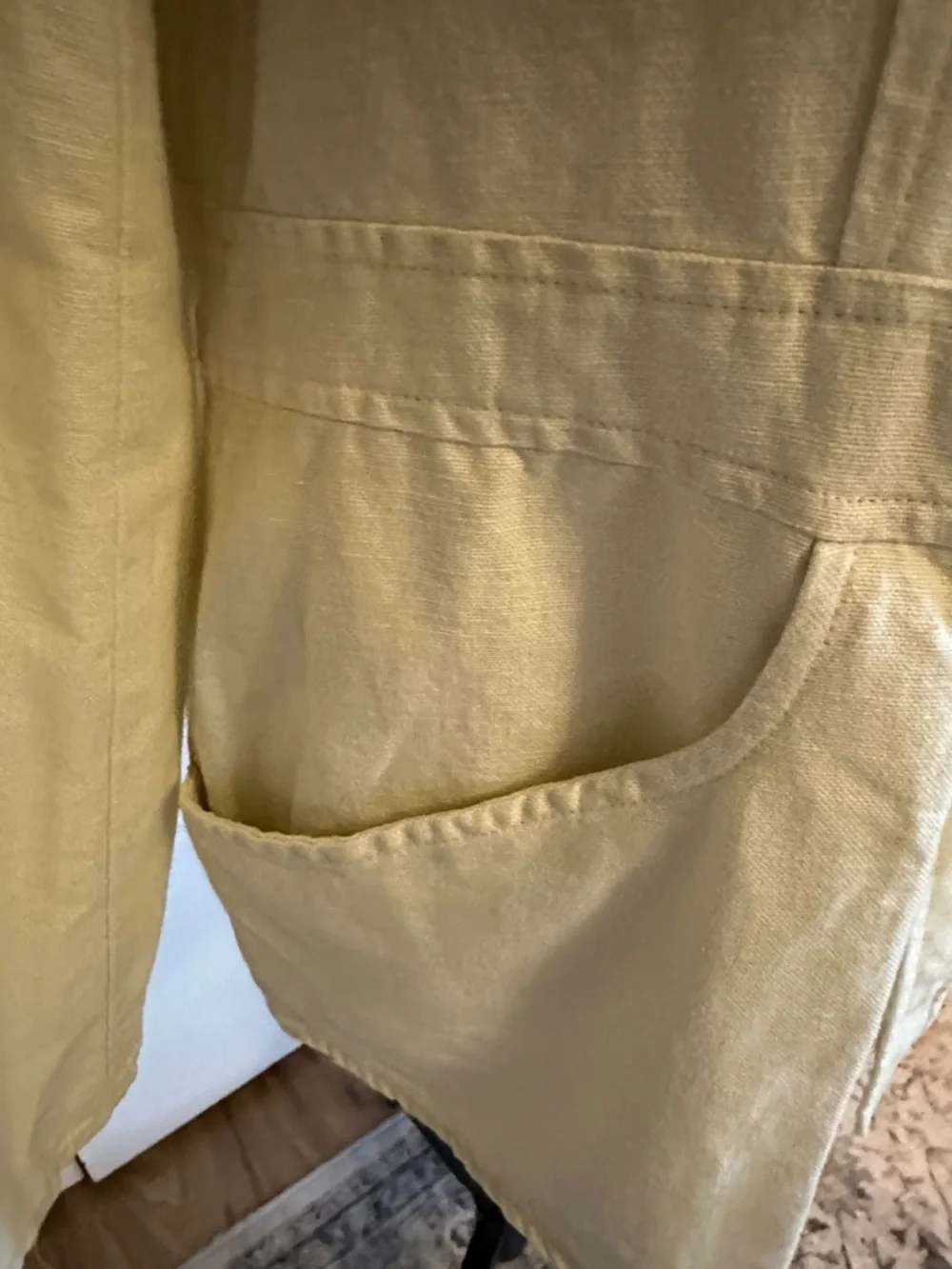 Express Cream Button-Front Utility Jacket - Picture 4 of 6